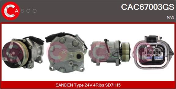 Kompresor, klimatizace CAC67003GS