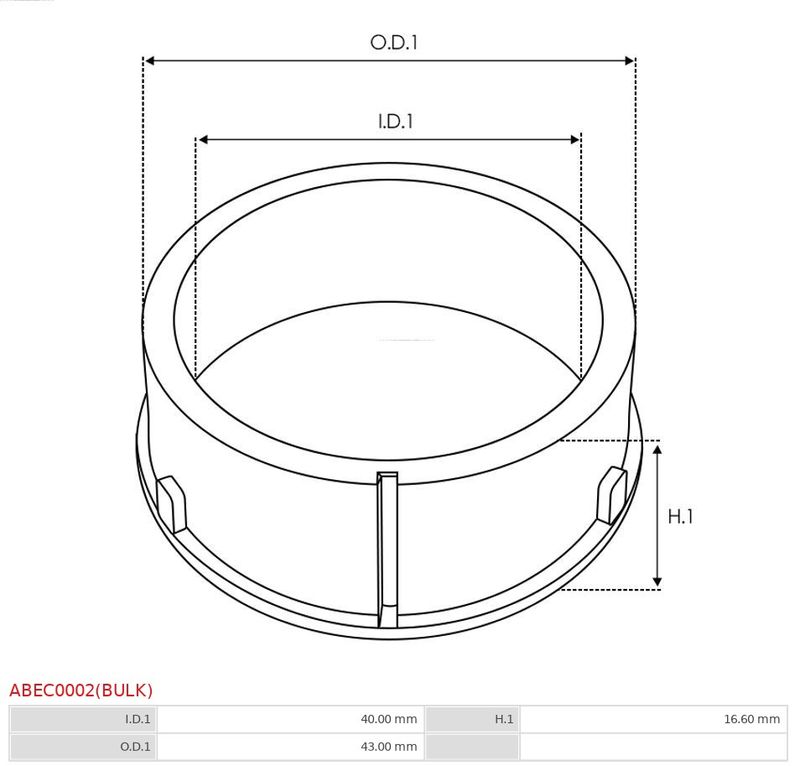 Захисний ковпачок, генератор, Auto Starter ABEC0002(BULK)