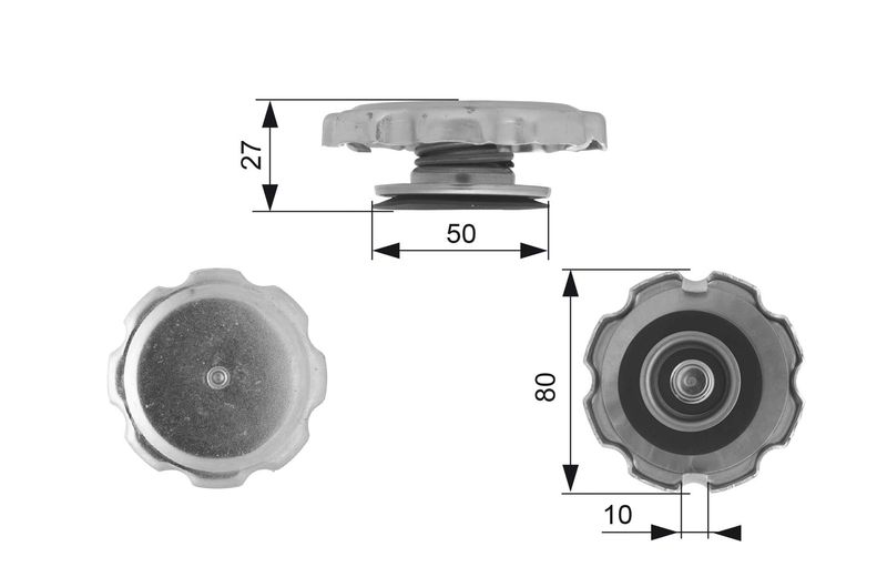 Gates Radiator Cap RC104