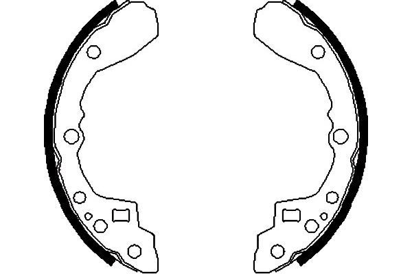 KAVO PARTS fékpofakészlet BS-4401
