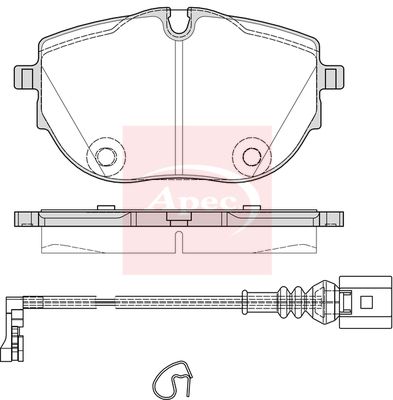 APEC Brake Pad Set, disc brake PAD2409
