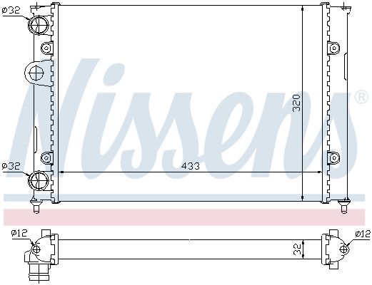 NISSENS 651851 Radiator, engine cooling