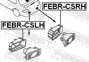 FEBEST FEBR-CSLH Frame, front fog light