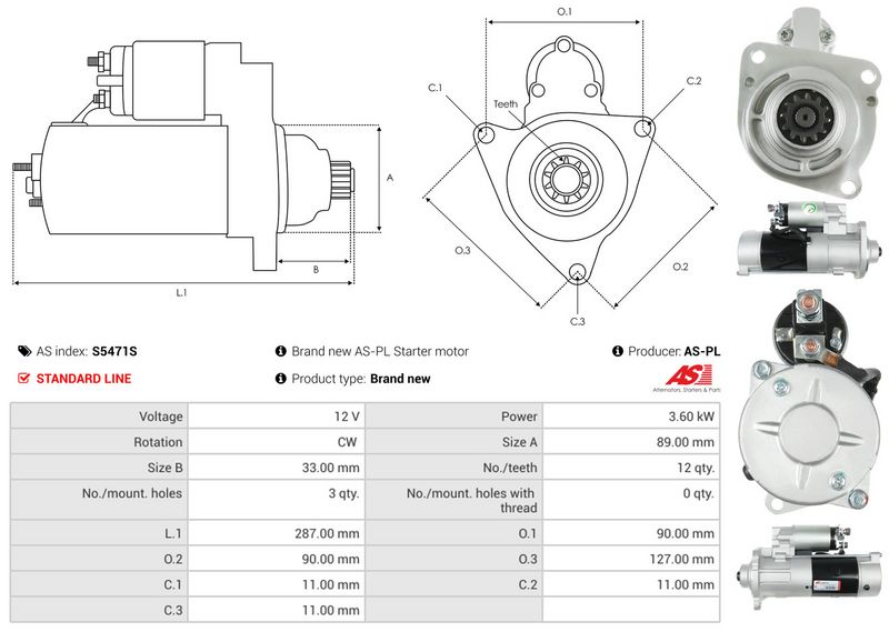 AS-PL S5471S Starter
