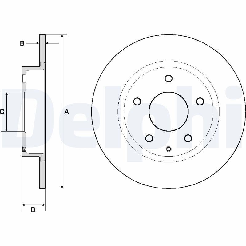 Delphi Brake Disc BG4707C