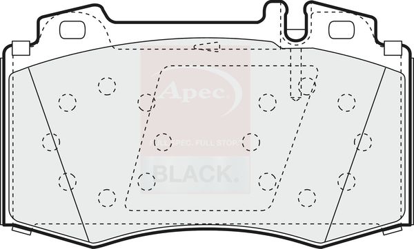 APEC Brake Pad Set, disc brake PAD1153B