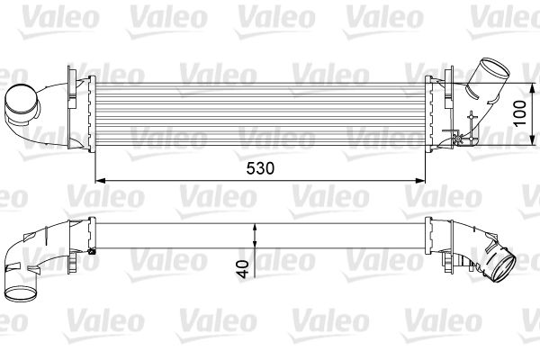 Охолоджувач наддувального повітря, Valeo 818544