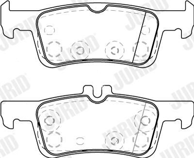 Sada brzdových destiček, kotoučová brzda 573872J