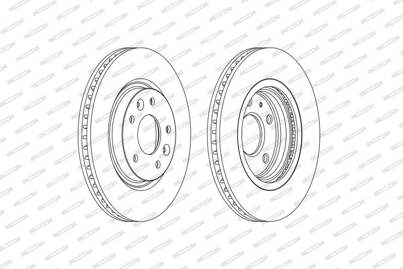 FERODO Disque de frein DDF2466C