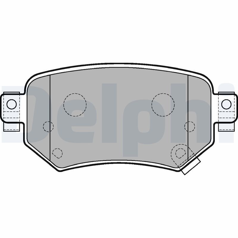 DELPHI MAZDA Тормозные колодки задние 6 12-