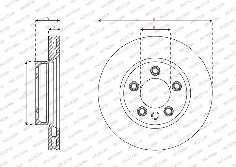 Disc frana DDF1591RC-1 FERODO