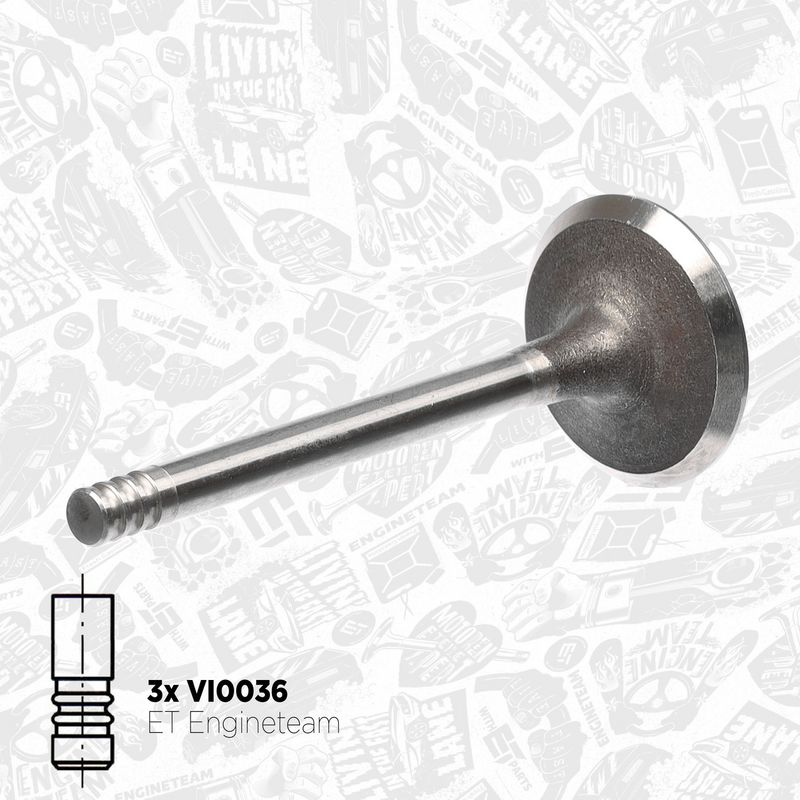 Product Image - Kleppenset, in-/uitlaatklep - VS0004 - ET ENGINETEAM