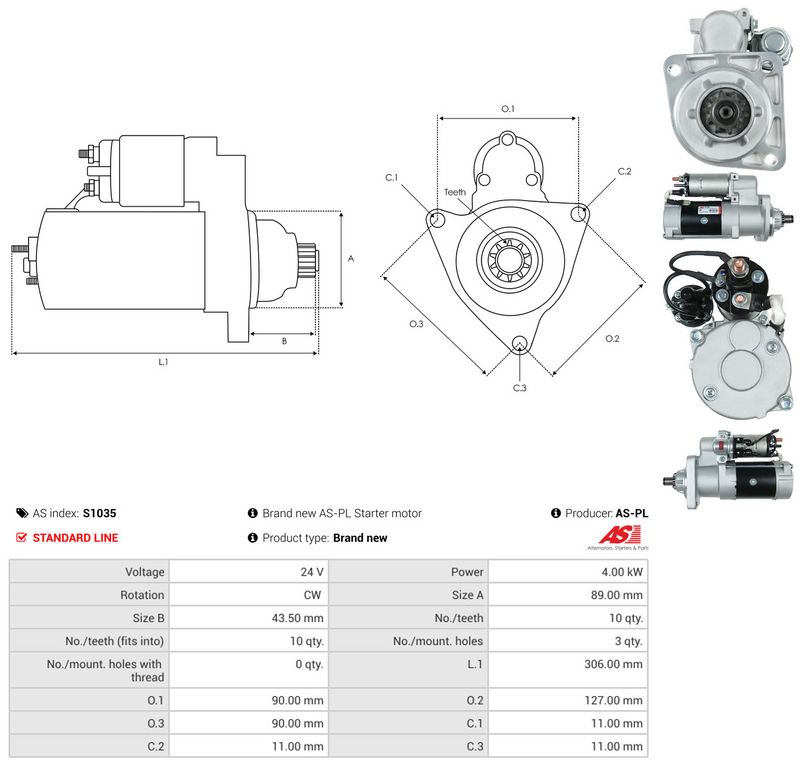 AS-PL S1035 Starter