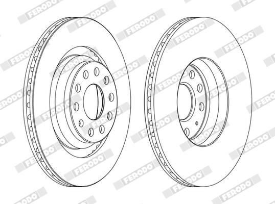 Disque+de+frein FERODO DDF1503C