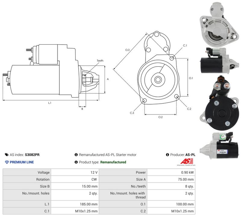 This part match OEM code: 36100-03400