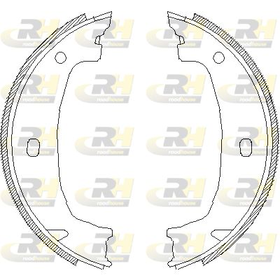 Комплект гальмівних колодок, стоянкове гальмо, Roadhouse 471500