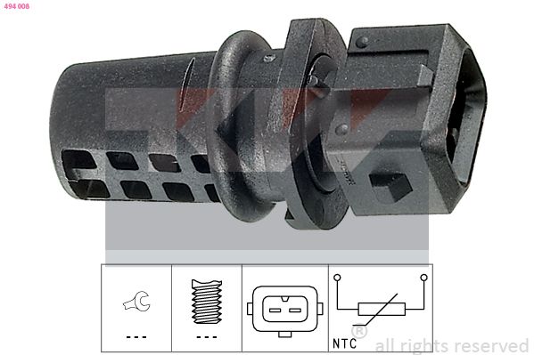 Датчик, температура вхідного повітря, Kw 494008