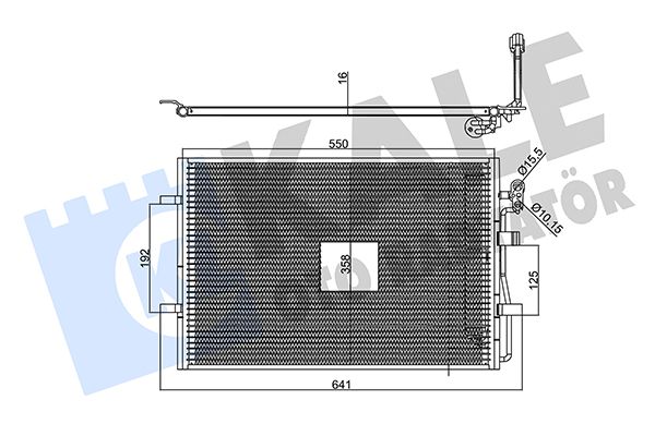 Конденсатор, система кондиціонування повітря, Kale Oto Radyatör 358785