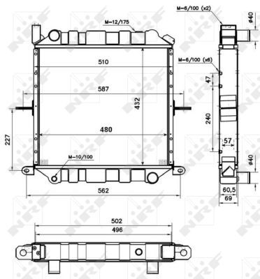 NRF 52235 Radiator, engine cooling