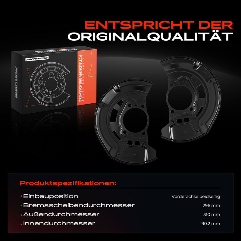 Frankberg 5481FB0032626 Splash Guard, brake disc