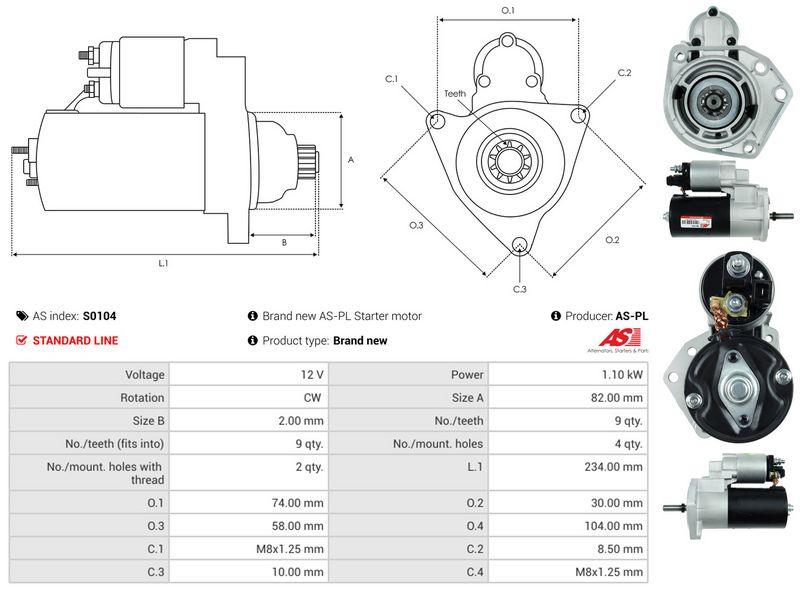 AS-PL S0104 Starter