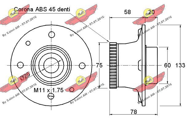 AUTOKIT 01.188 Rato guolio komplektas