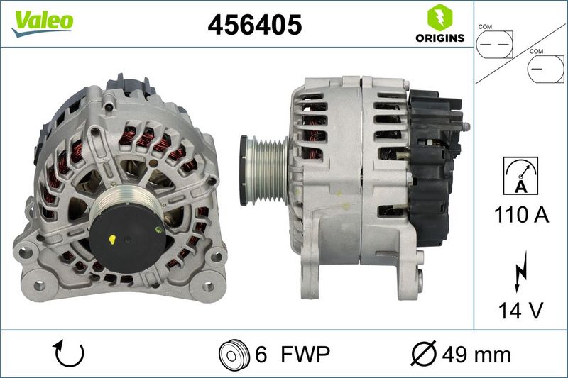 VALEO Dynamo / Alternator 456405