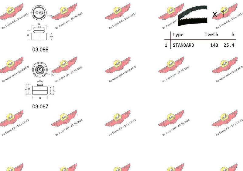 AUTOKIT 04.5286 Timing Belt Kit