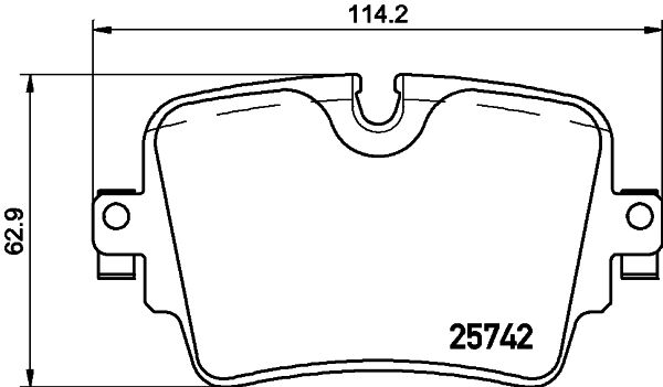 BREMBO Remblokkenset, schijfrem P 36 033