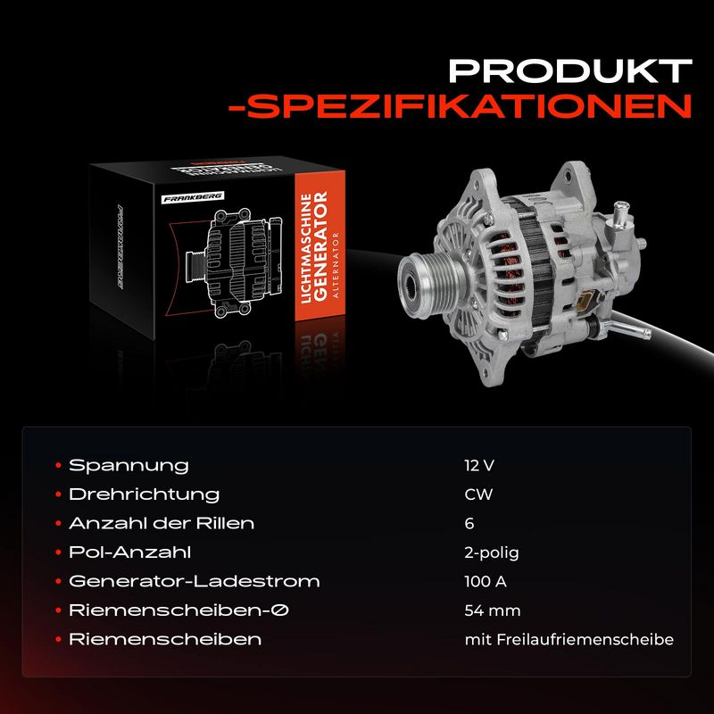 Frankberg 5481FB0032206 Alternator
