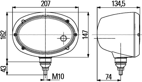 Основна фара, Hella 1AB996157-131