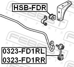 FEBEST 0323-FD1RR Link/Coupling Rod, stabiliser bar