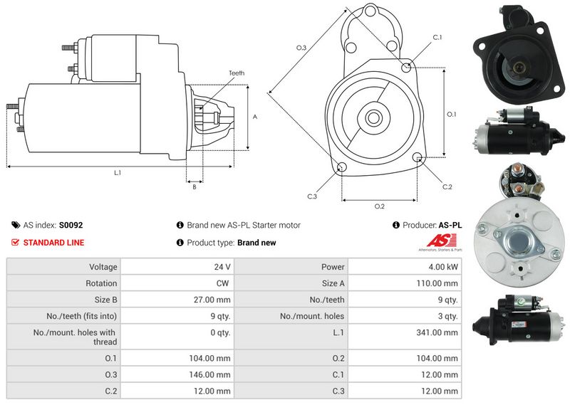 AS-PL S0092 Starter