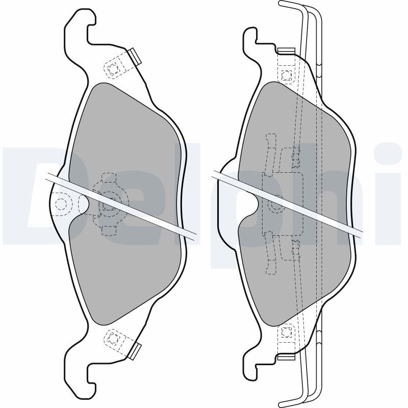 DELPHI fékbetétkészlet, tárcsafék LP1673