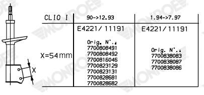 MONROE 11191 Shock Absorber