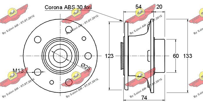 AUTOKIT 01.176 Wheel Bearing Kit