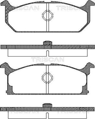 TRISCAN fékbetétkészlet, tárcsafék 8110 69835