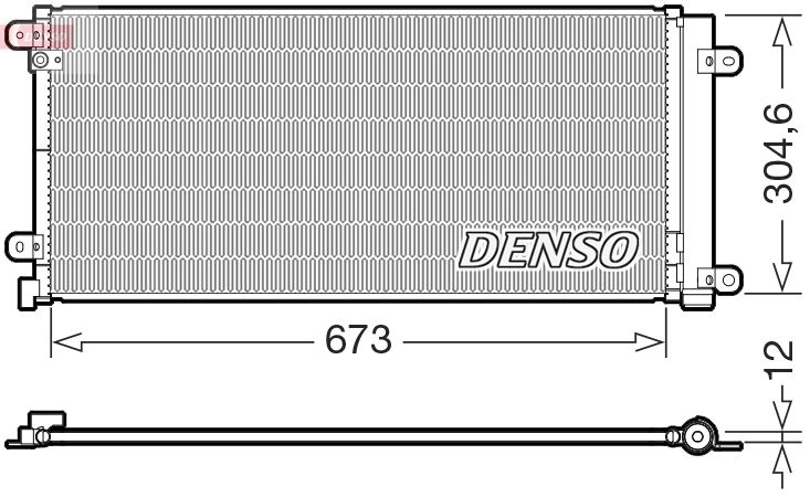KONDENSATOR KLIMAANLAGE DENSO DCN40037