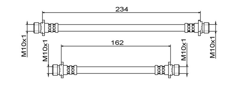 METZGER AUTOTEILE 4111861 - Stabdžių žarnelė