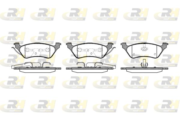Комплект гальмівних накладок, дискове гальмо, Roadhouse 2811.00