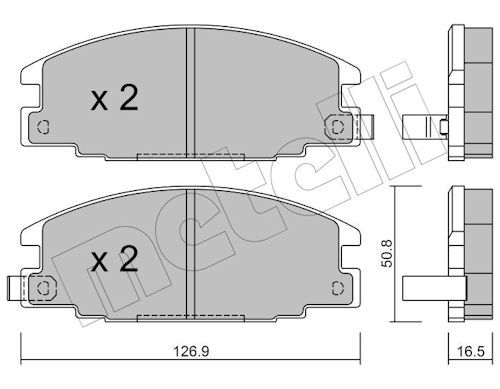 METELLI 22-0244-0 Brake Pad Set, disc brake