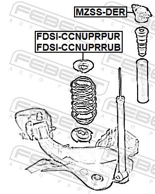 FEBEST FDSI-CCNUPRRUB Spring Seat