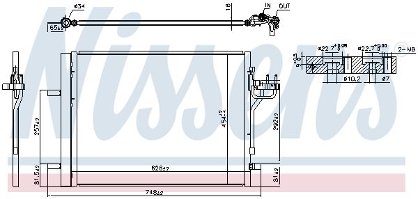 Радиатор кондиционера NISSENS 940586 на FORD FOCUS III Turnier