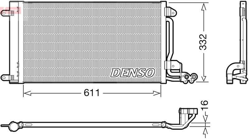 DENSO kondenzátor, klíma DCN02034