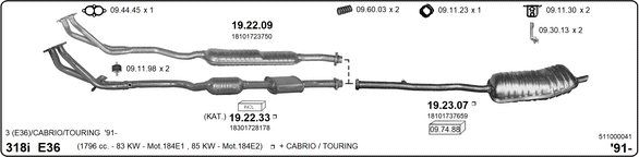 Sistema de gases de escape