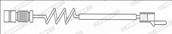 FERODO FWI326 Warning Contact, brake pad wear