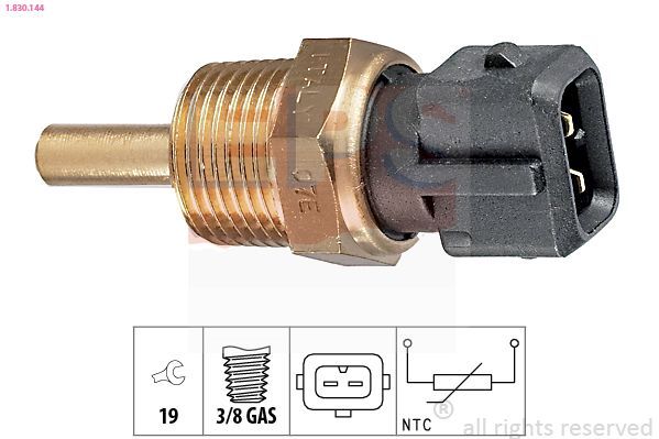 Sensor, temperatura del refrigerante
