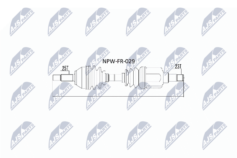 NTY hajtótengely NPW-FR-029