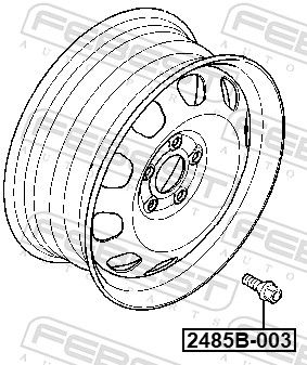 FEBEST 2485B-003 Wheel Stud