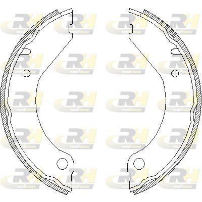 Комплект гальмівних колодок, стоянкове гальмо, Roadhouse 439900